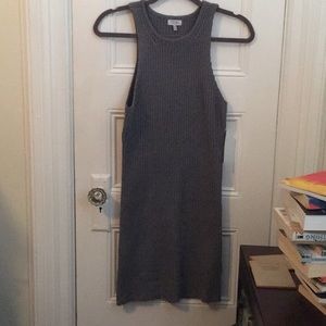 Grey sweater dress